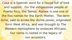 Casa Atabex Ache House of Women Power
