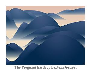 Pregnant Earth Art by Barbara Getrost