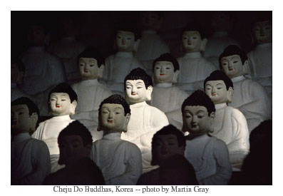 Places of Peace and Power --  Sacred Site Pilgrimage of Martin Gray -- Cheju Do Buddhas Korea